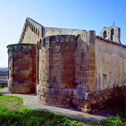 Villamar (Medio Campidano), Chiesa di San Pietro, esterno: prospetto absidale Villamar (Medio Campidano), Chiesa di San Pietro, esterno: prospetto absidale